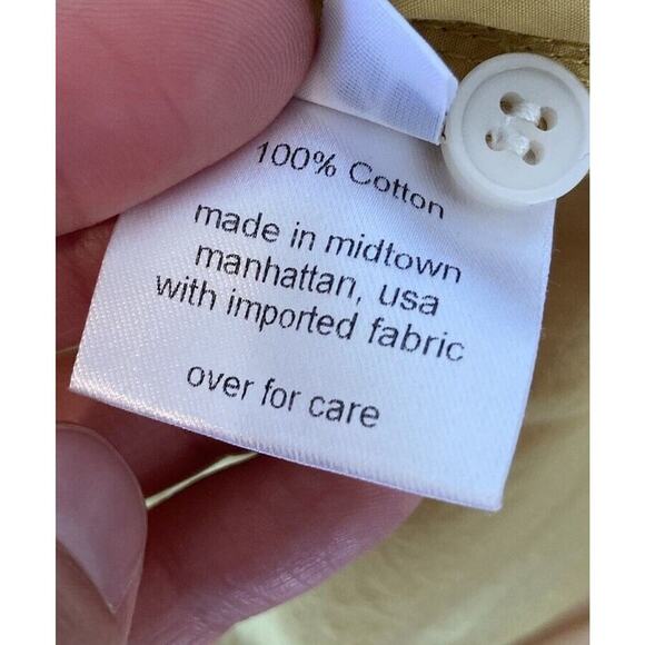 Rachel Comey Short Sleeve Button Up Shirt Size Medium Women’s Yellow - Picture 5 of 8